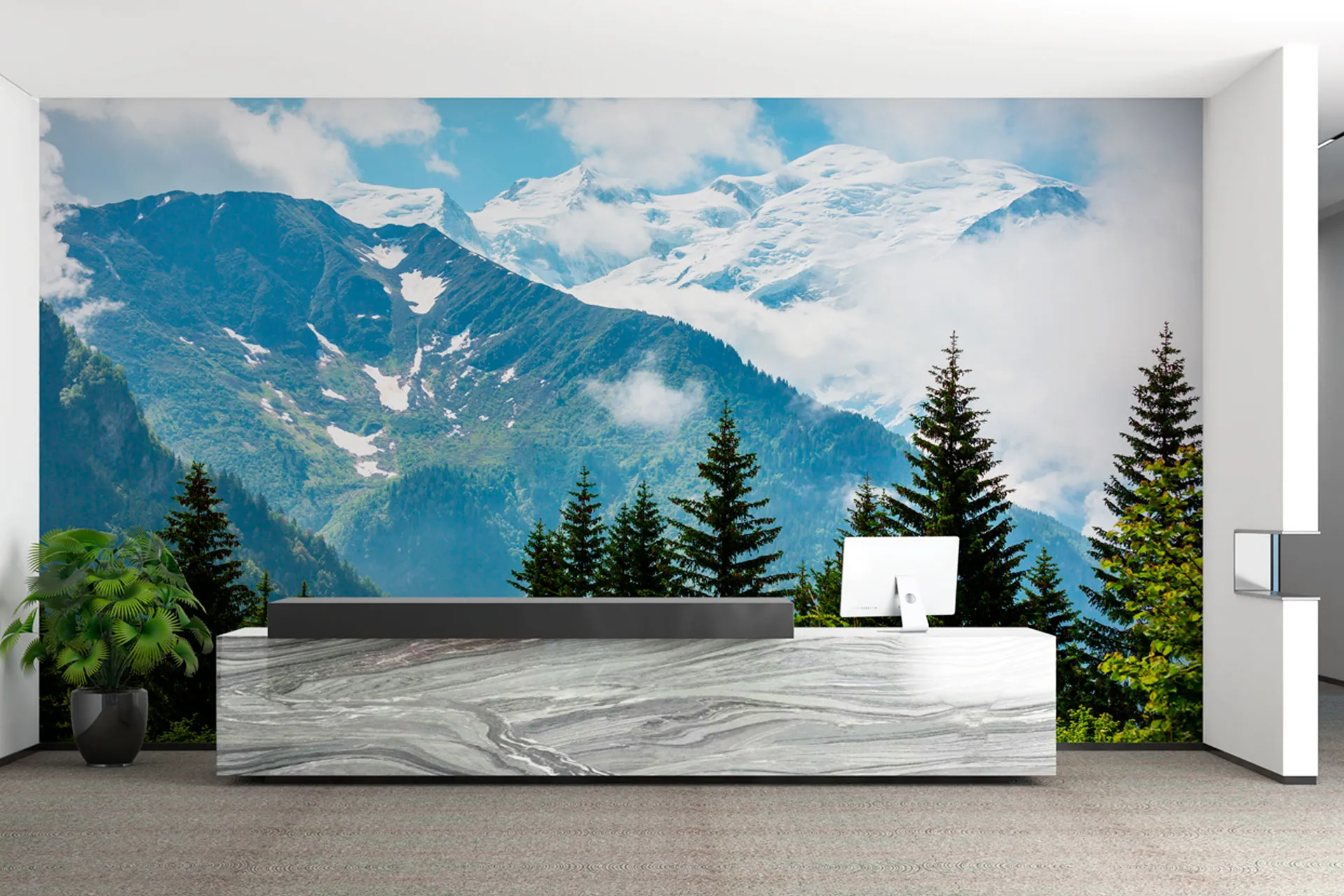 Фотошпалери свіжих гір