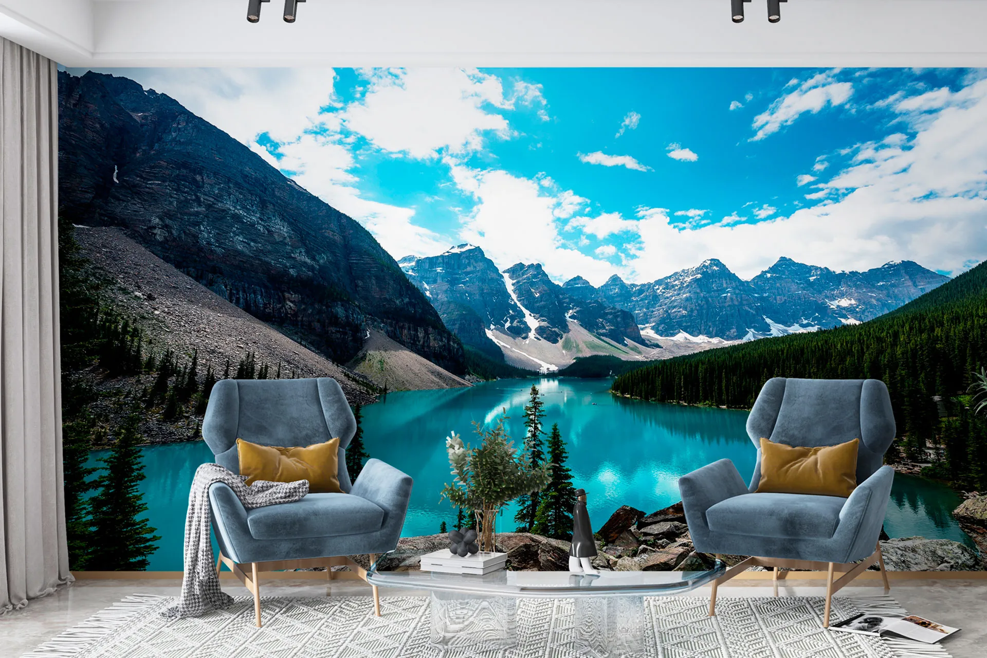 Фотошпалери вид на гори