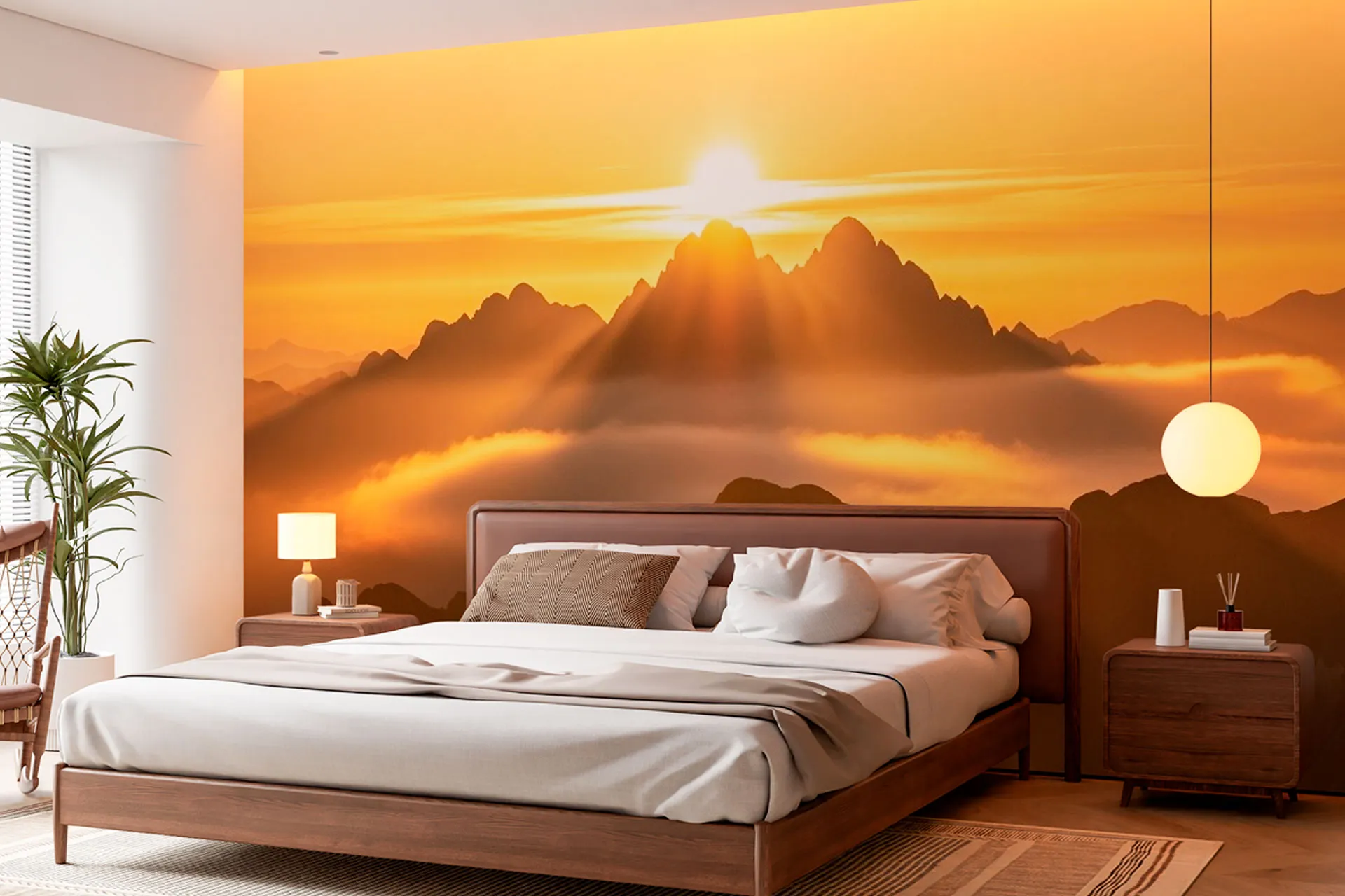 Фотошпалери золоті гори