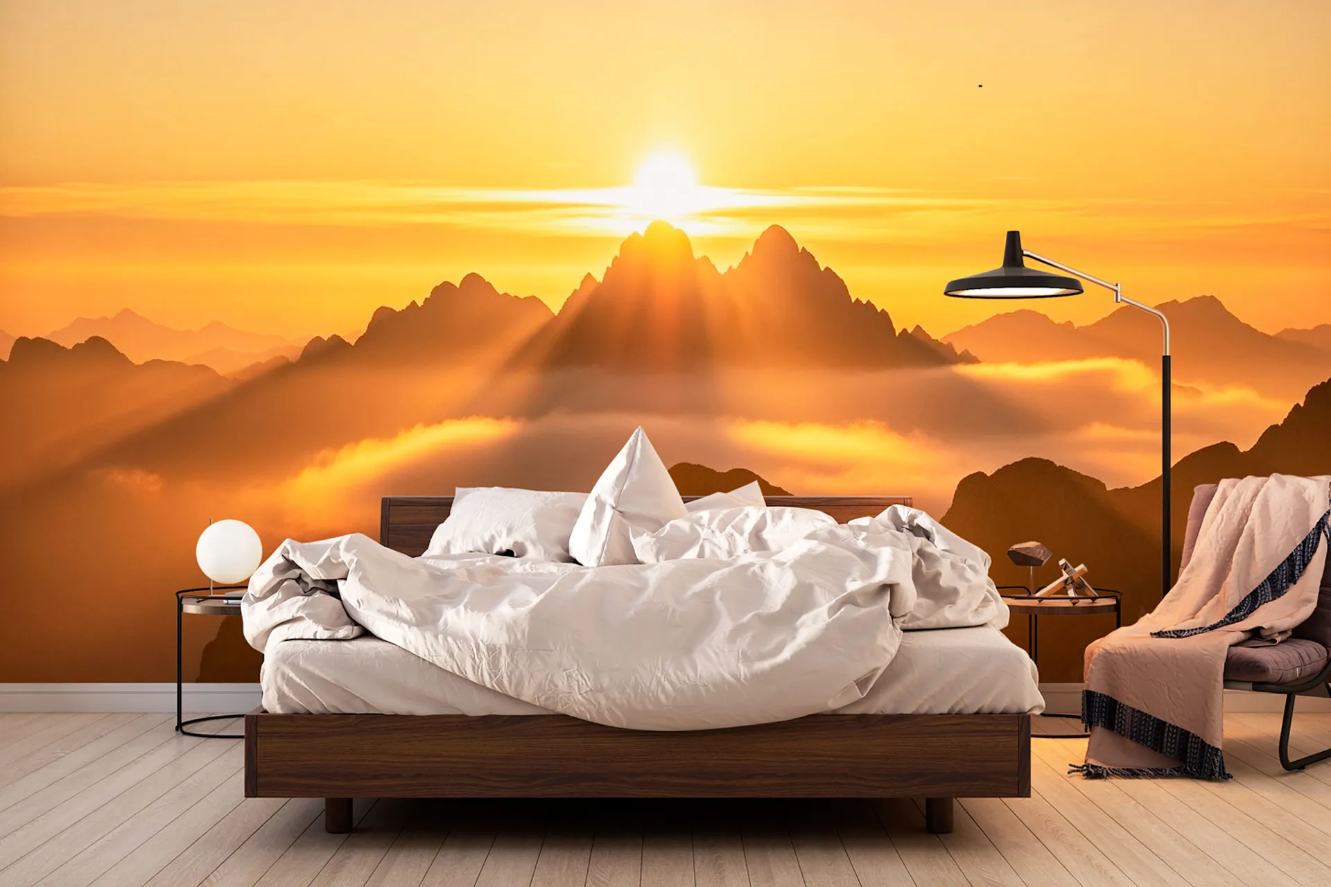 Фотошпалери золоті гори