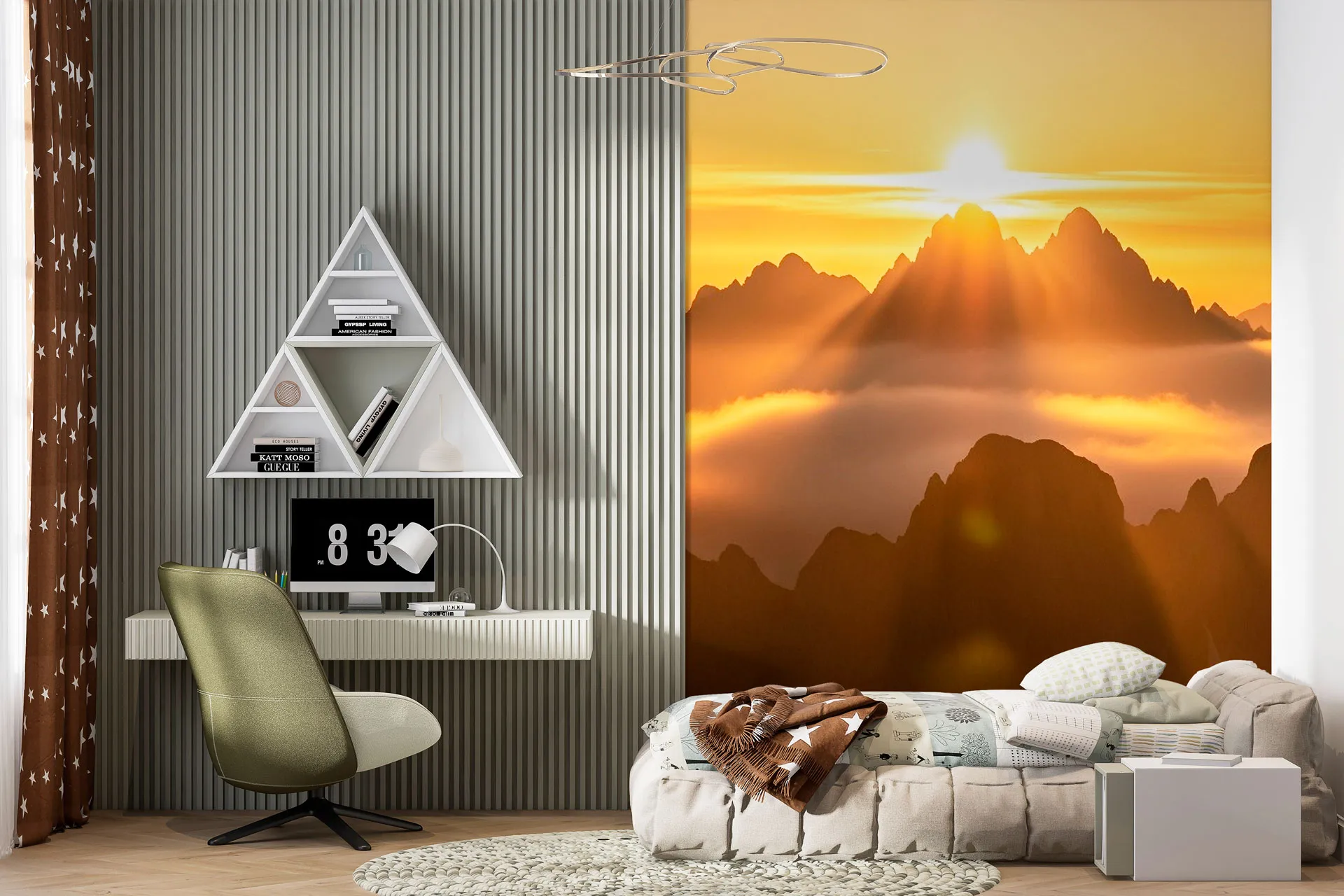 Фотошпалери золоті гори