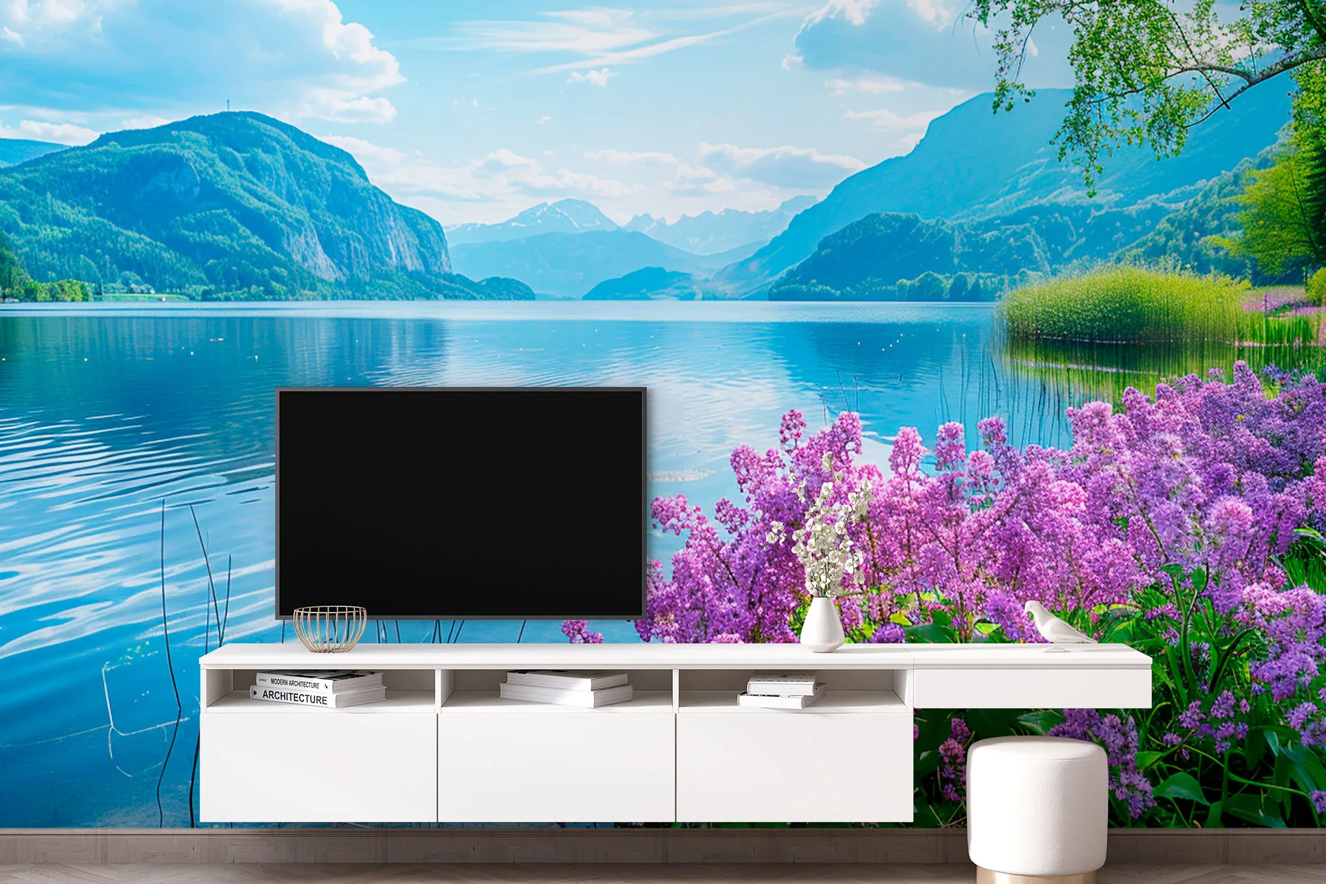 Фотошпалери блакитне озеро