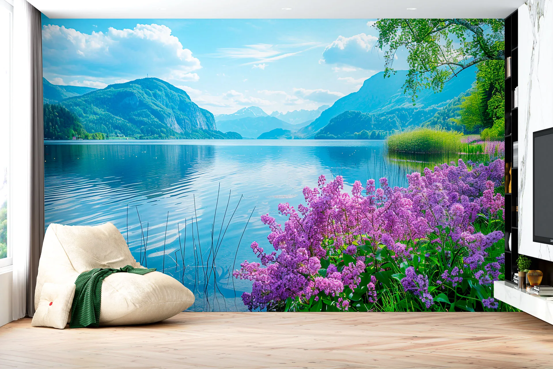 Фотошпалери блакитне озеро