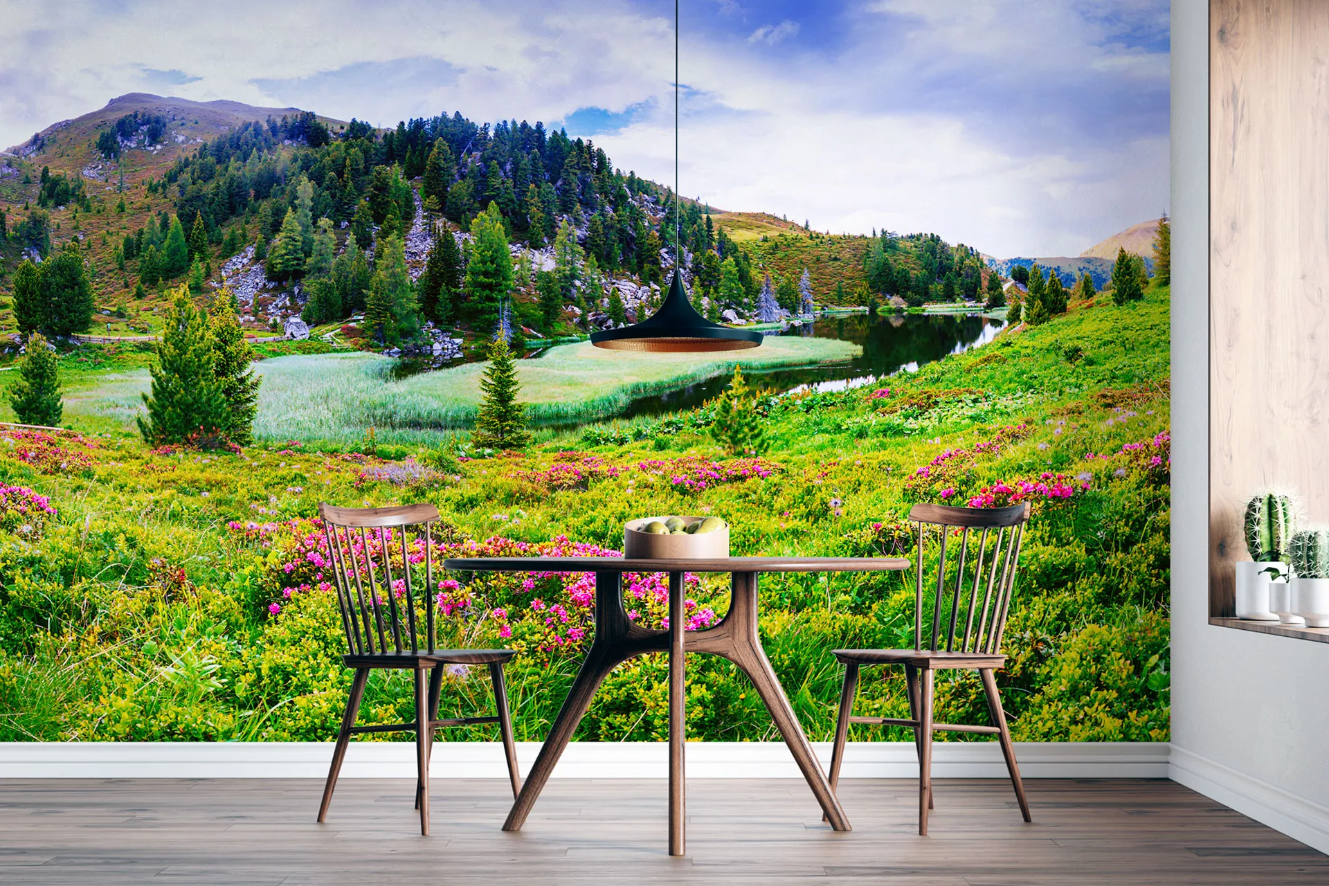 Фотошпалери квіти в горах