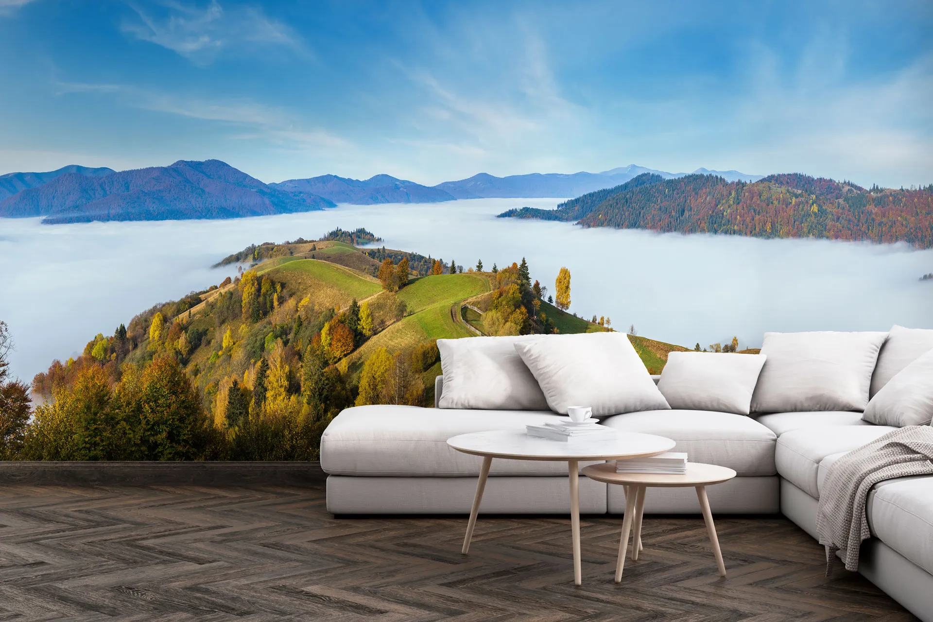 Фотошпалери серед хмар