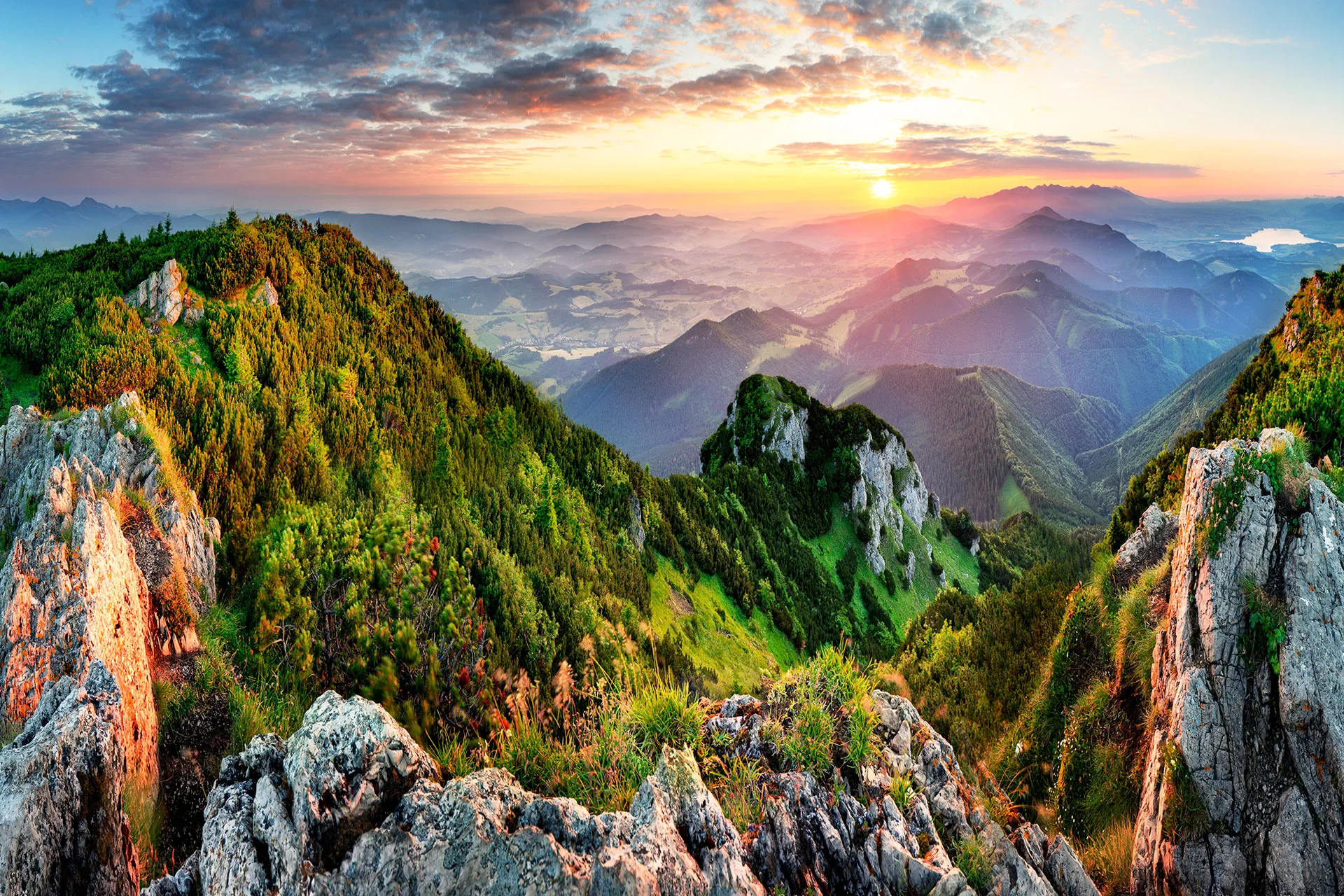 Фотошпалери вид на вершини