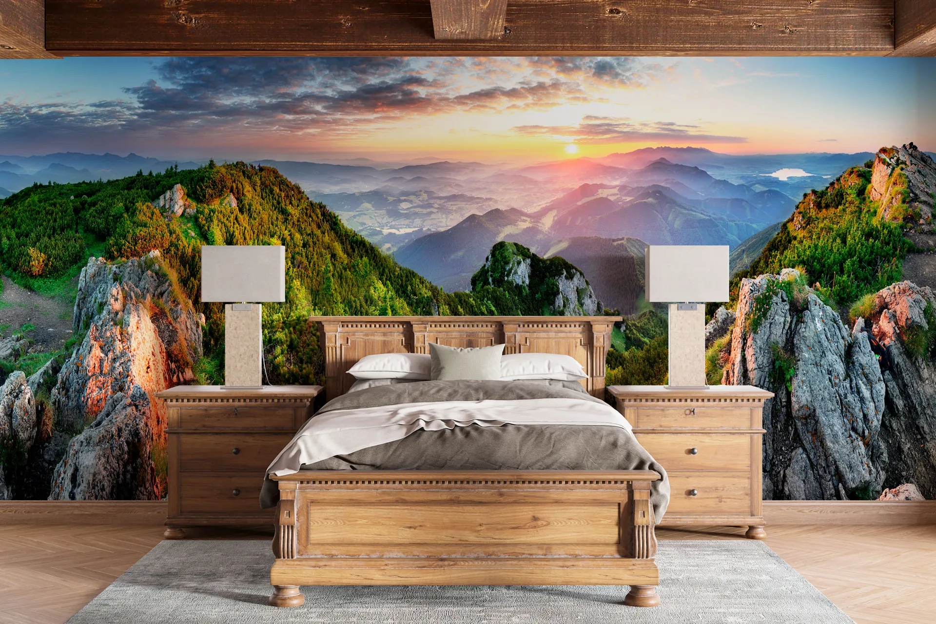 Фотошпалери вид на вершини