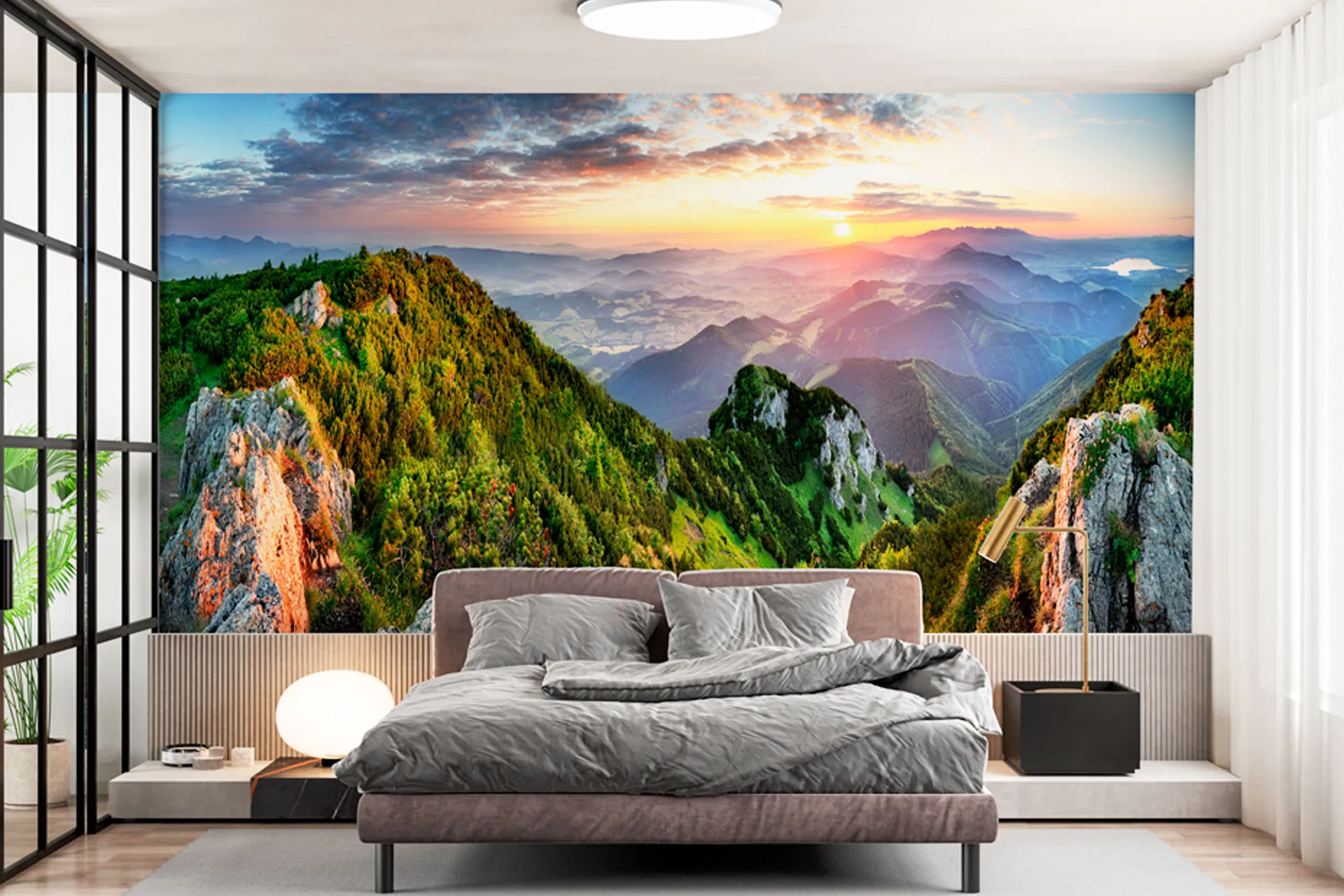 Фотошпалери вид на вершини