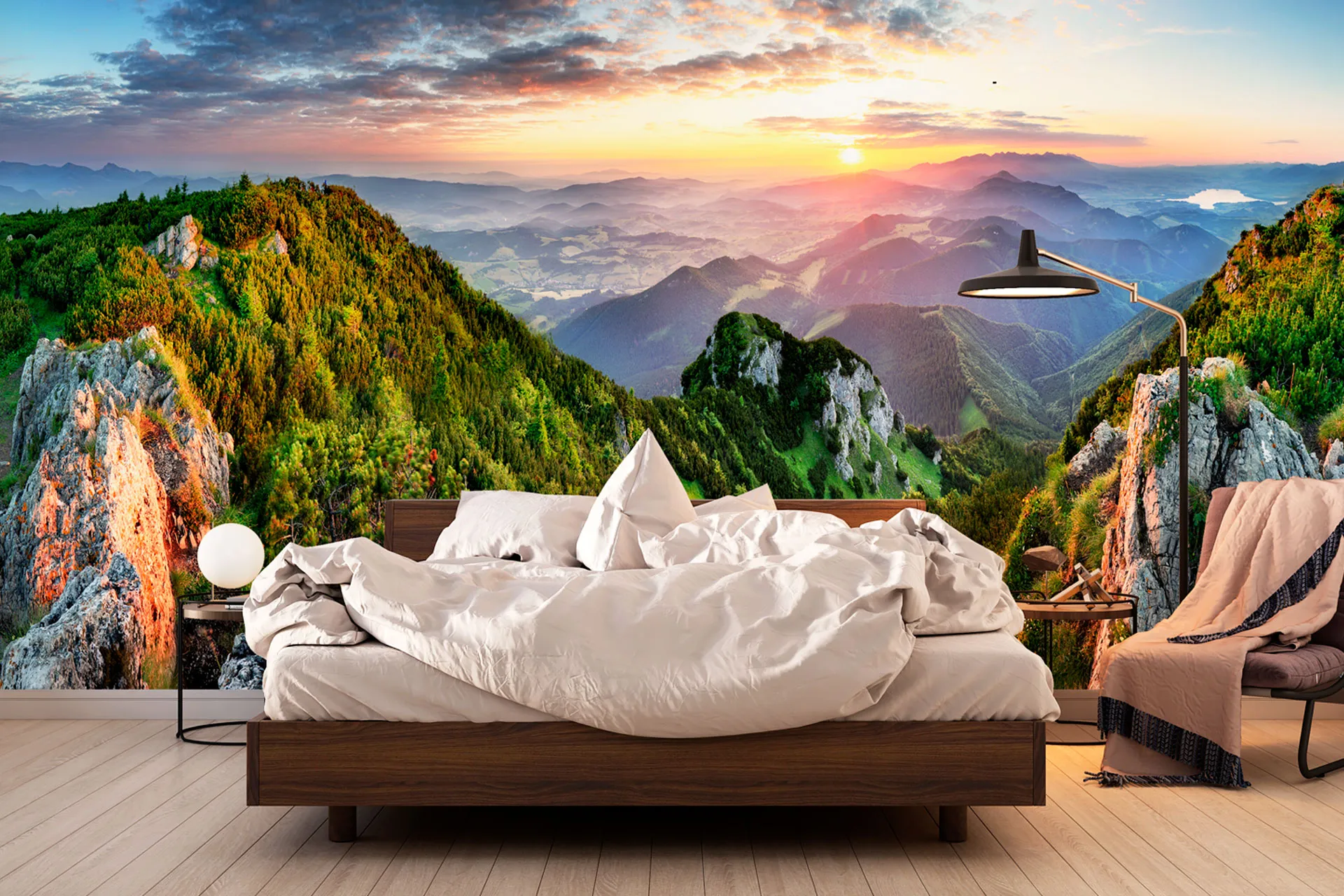 Фотошпалери вид на вершини