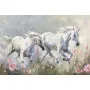 Фотошпалери текстурний малюнок білих коней.