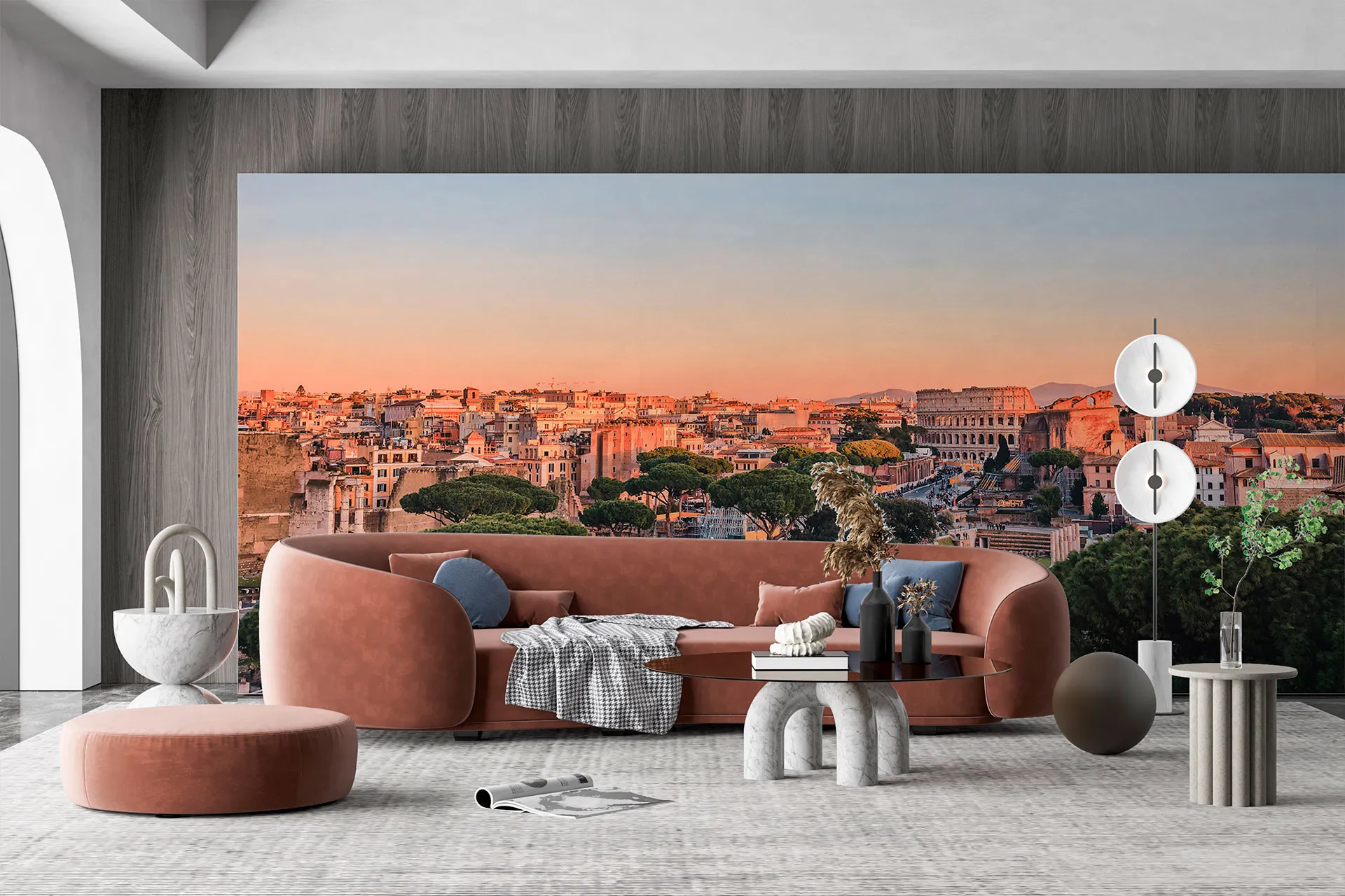 Фотошпалери пейзаж сучасного Риму.