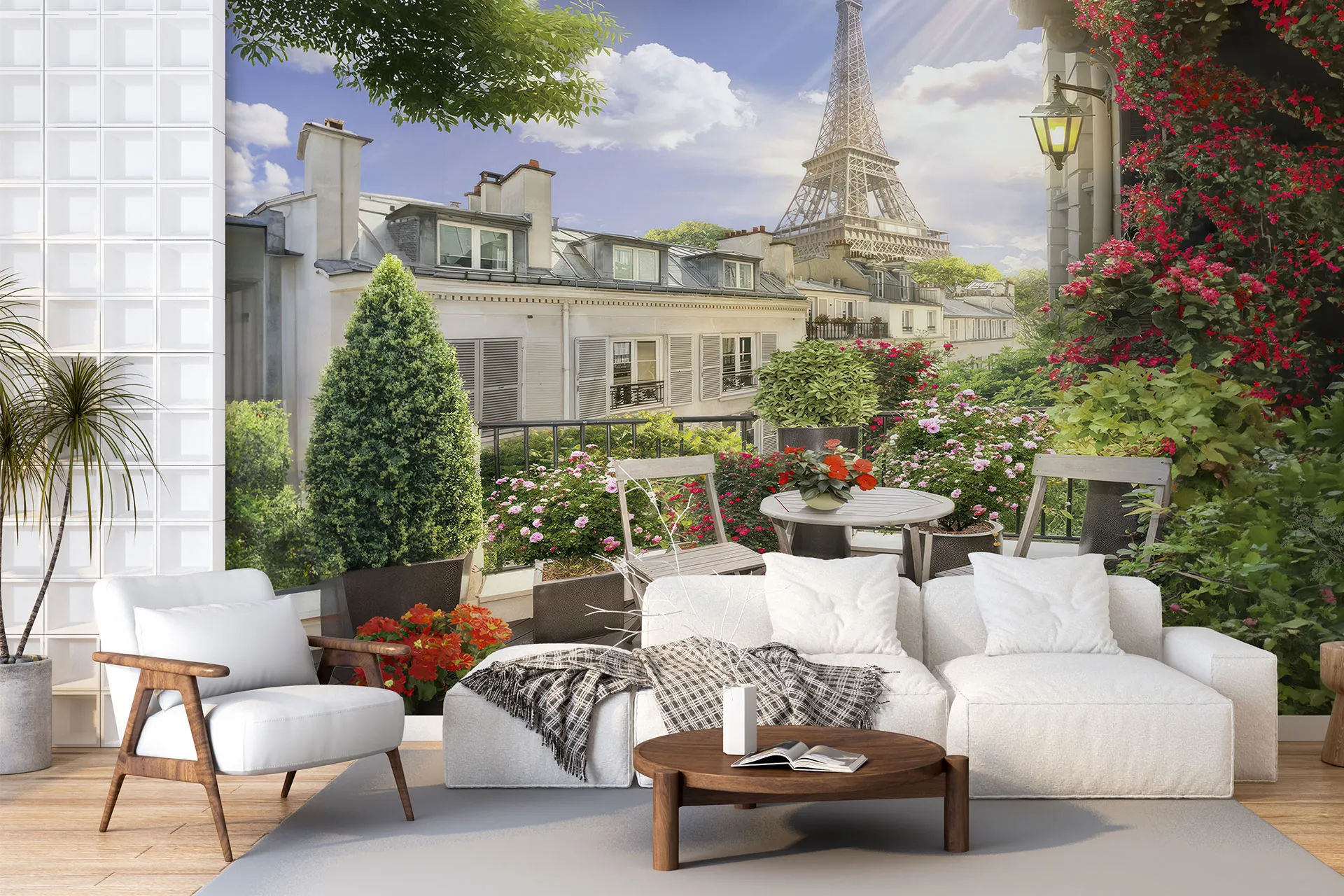 Фотошпалери прекрасний вид на Ейфелеву вежу.