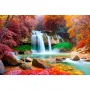Фотошпалери фарби осені біля водоспаду