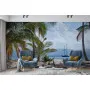 Фотошпалери піщаний пляж з пальмами