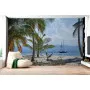 Фотошпалери піщаний пляж з пальмами