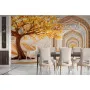 Фотошпалери золоте дерево і білі олені